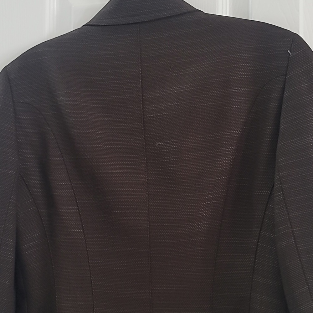 Vintage Lafayette 148 New York Petite Dark Brown Women's Blazer Sz 2 - Picture 7 of 9